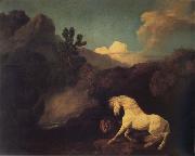 A Horse Frightened by a Lion, George Stubbs